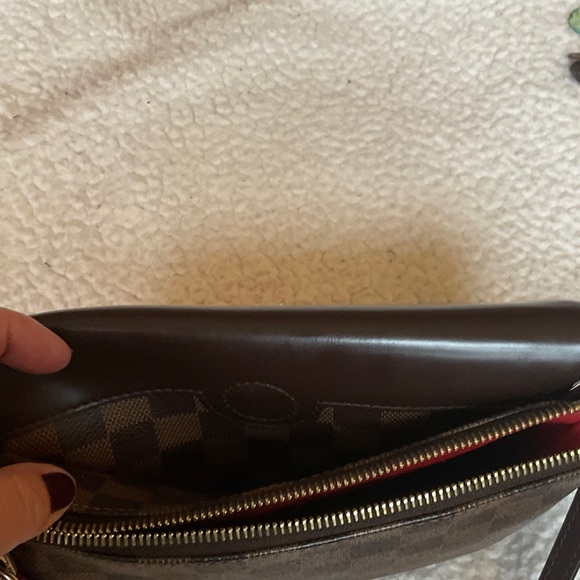 Louis Vuitton Brown Checkered Crossbody Bag - Picture 12 of 13